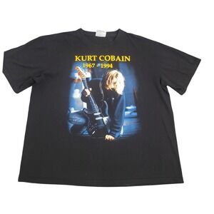 The Roxx XXL Kurt Cobain Memorial T-Shirt Vintage Grunge Band Tee 1967-1994